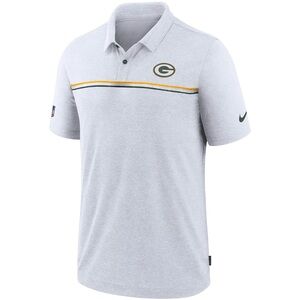 Nike White Polo with Green Bay Packers Logo size medium